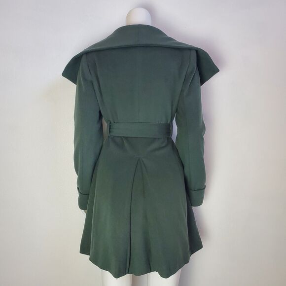 The Limited Green Wool Wrap Coat - Picture 7 of 12